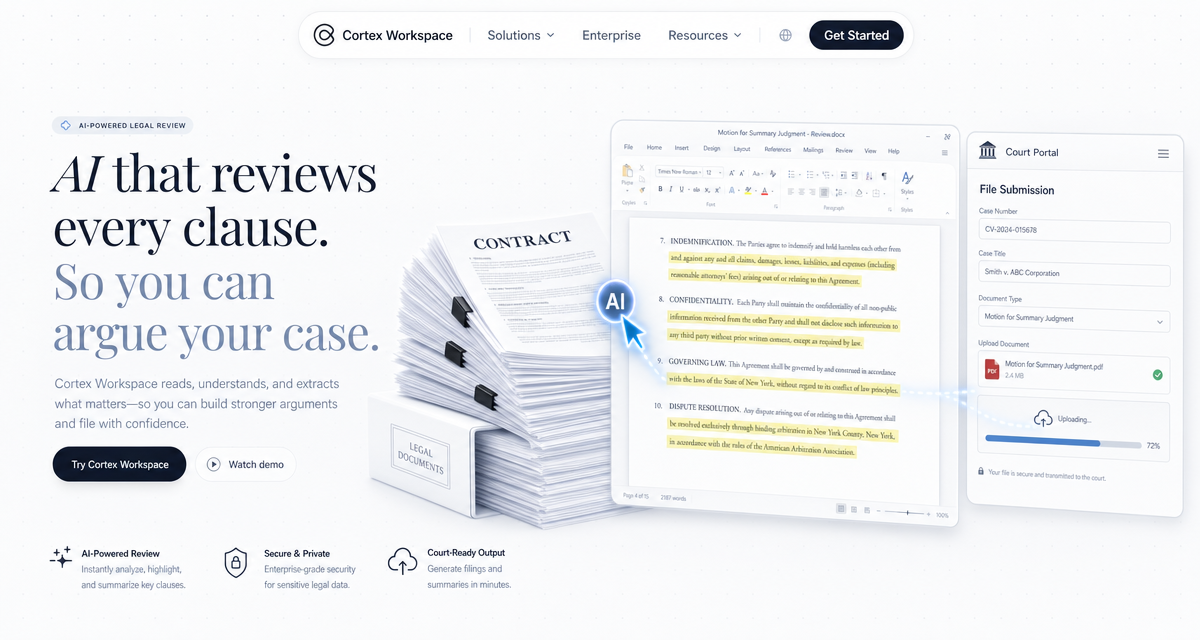 How to Automate Your Legal Workflow with Cortex